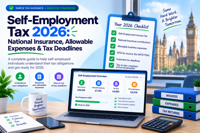 Self-Employment Tax 2026: National Insurance, Allowable Expenses & Tax Deadlines