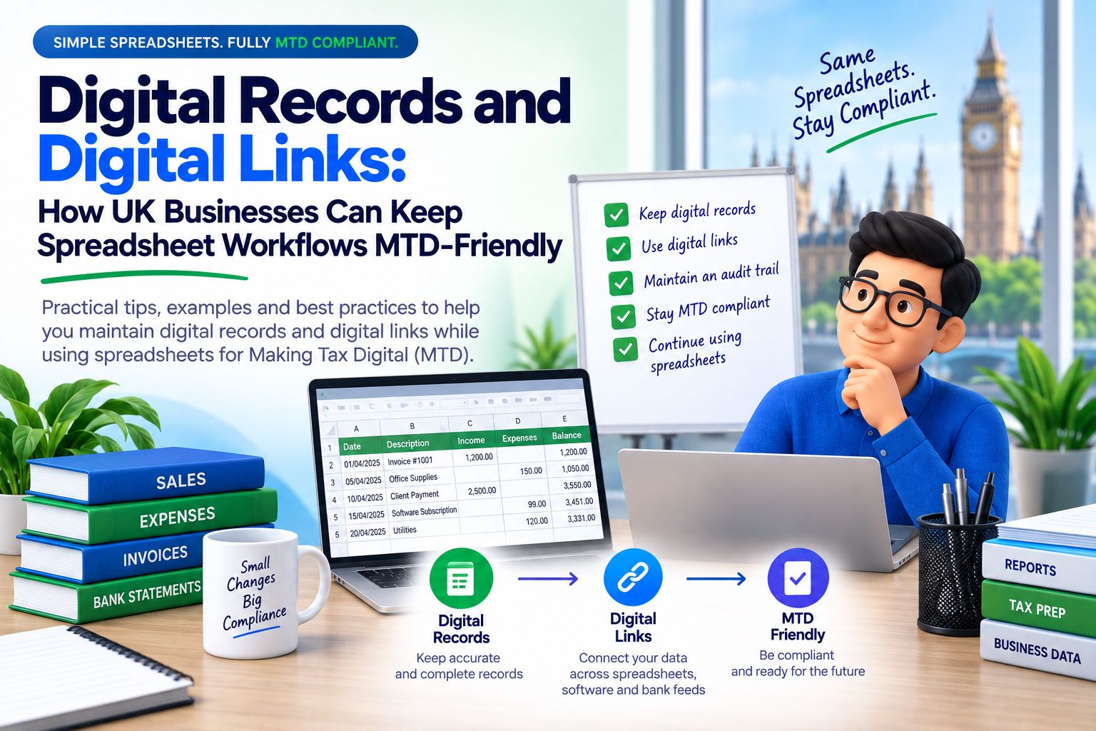 Digital Records and Digital Links: How UK Businesses Can Keep Spreadsheet Workflows MTD-Friendly